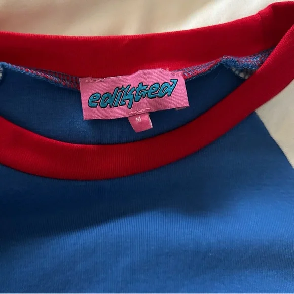 Women’s Edikted France Raglan T-shirt - Picture 2 of 3